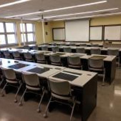 south hall math lab, view from rear of room