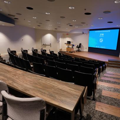 View from the right back of the room. 