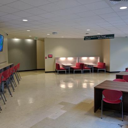 Collaborative area with various seating and group areas