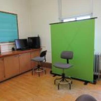 Image of Recording/TV Studio with green screen