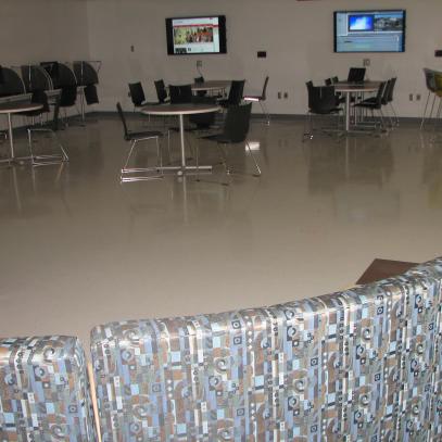 Collaborative area with various seating and group areas