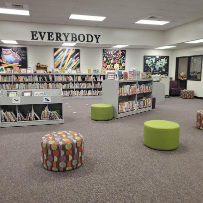 Library with seating