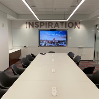 conference room with table