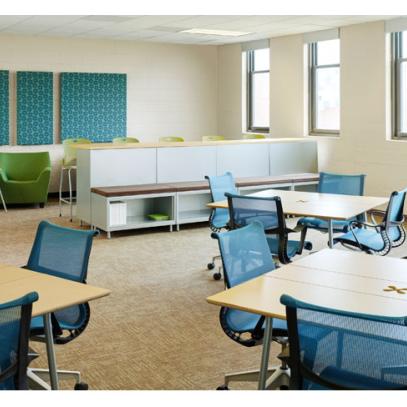 Group tables in foreground with bar height table with in background